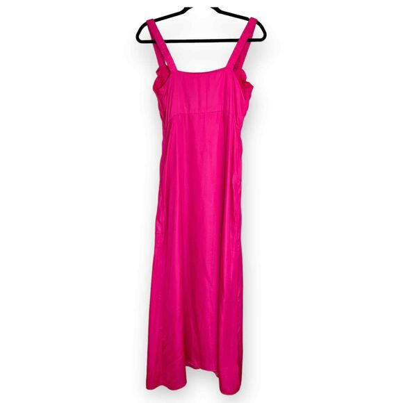 Line And Dot Brooke Midi Dress in Fuschia Pink Midi Size Small NWT - Picture 5 of 8